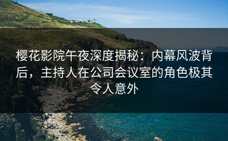 樱花影院午夜深度揭秘：内幕风波背后，主持人在公司会议室的角色极其令人意外