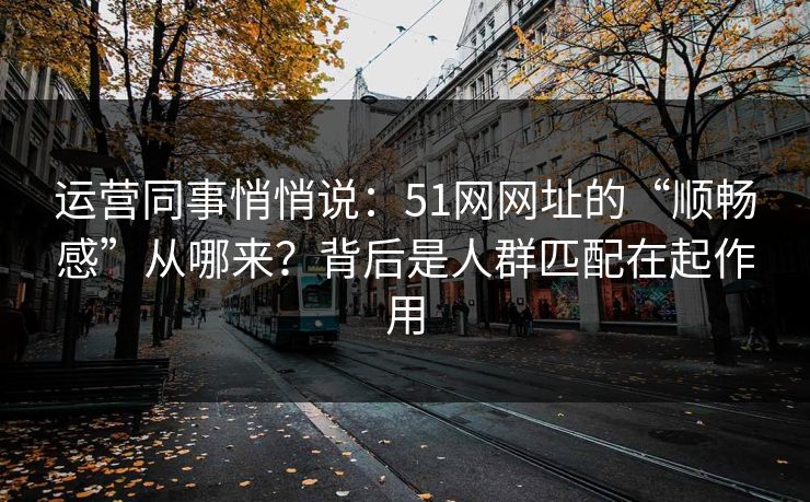 运营同事悄悄说：51网网址的“顺畅感”从哪来？背后是人群匹配在起作用